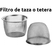 Filtro mediano de acero inoxidable para taza o tetera