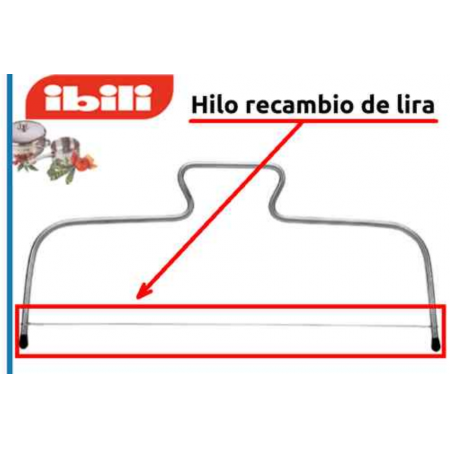 10 Hilo de recambio para lira repostería de 32 cm (repuesto cortador bizcochos)