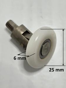 1 Rueda para mamparas 25 mm con rotula