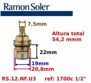 Montura ceramica 1700C 1/2 Ramon Soler