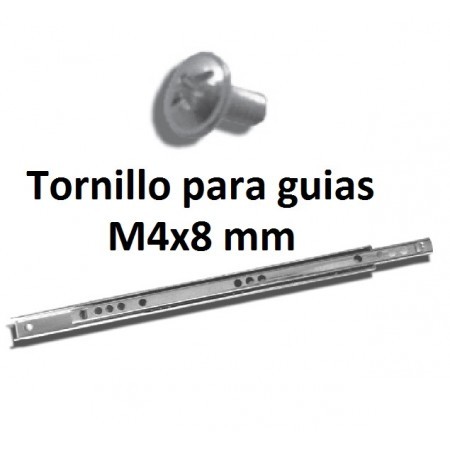 Tornillo para guias M4x8 mm