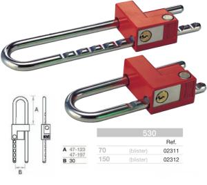 Candado FAC tipo de cremallera arco largo 47-197 mm
