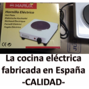 Cocina eléctrica de 1500w fabricado en España