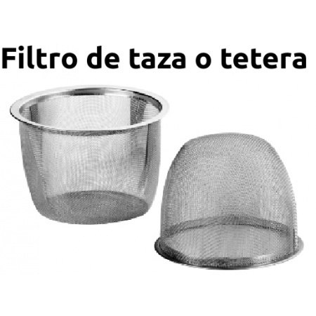 Filtro mediano de acero inoxidable para taza o tetera