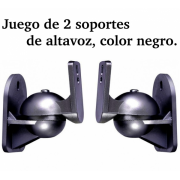 2 soportes de altavoz en color negro