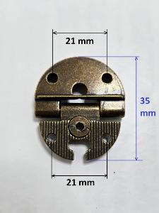 BISAGRA CAZOLETA EN COLOR LATON CUERO DE 35MM