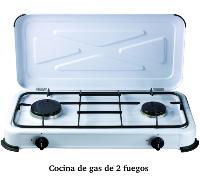 Cocina de 2 fuegos para gas butano, ideal playa, camping...