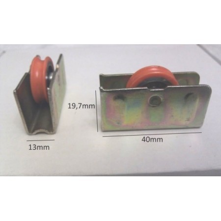 Rueda con rodamientos metal 158s para ventanas de aluminio PRODUCTO ESTA OBSOLETO, LEER DESCRIPCIÓN 