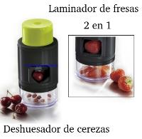 Deshuesador de cerezas y laminador de fresas