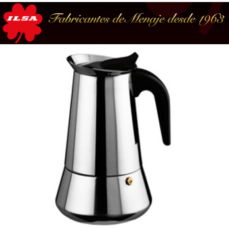 Cafetera de acero inoxidable de 4 tazas Bonkaffe