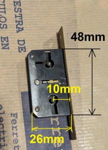 Cerradura de puerta de armario AYPE 10mm