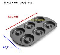 Molde de reposteria para 6 donuts