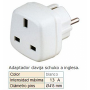 Adaptador de enchufe para electrodomesticos de U.K. en España