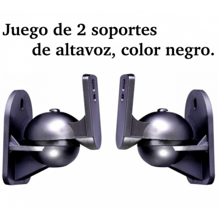 2 soportes de altavoz en color negro