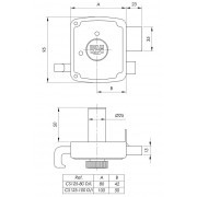 Cerradura 100 mm izquierda Ifam CS125