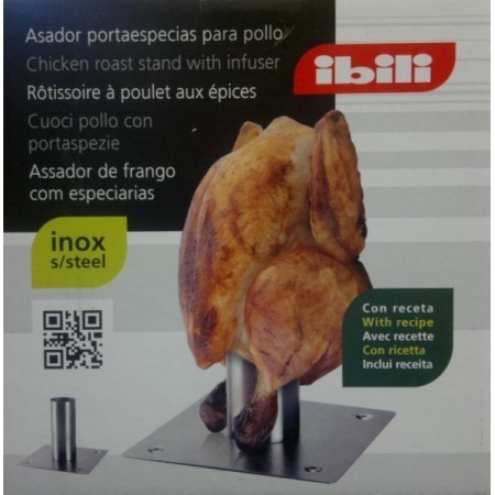 Asador portaespecias para pollo