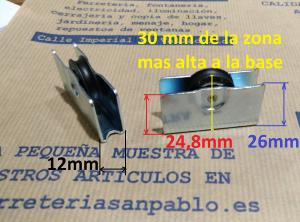 Rueda con rodamientos m300 para ventanas de aluminio